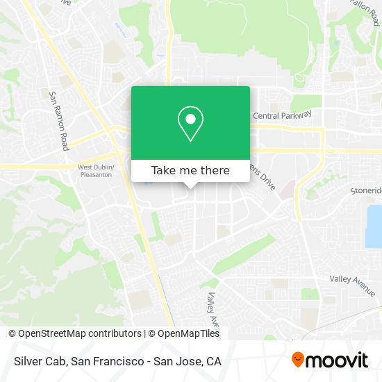 Silver Cab map