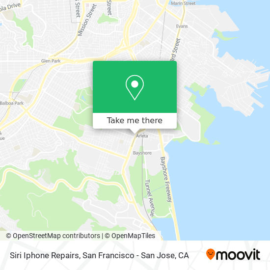 Mapa de Siri Iphone Repairs