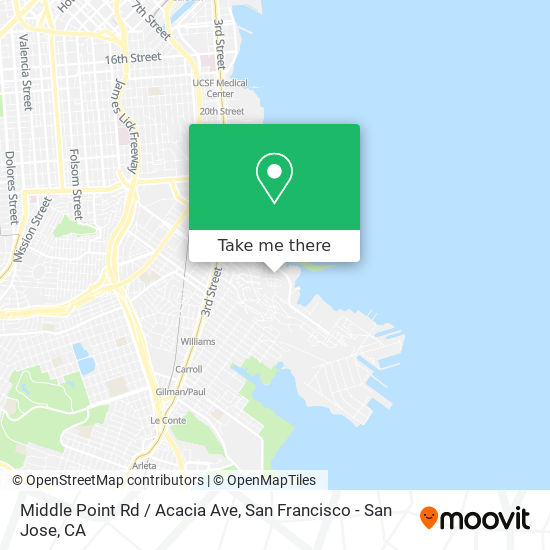 Mapa de Middle Point Rd / Acacia Ave