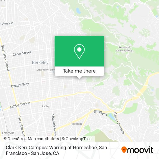 Clark Kerr Campus: Warring at Horseshoe map