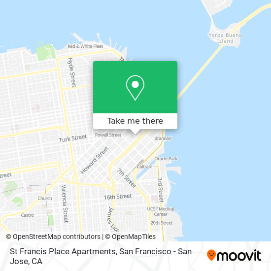 Mapa de St Francis Place Apartments