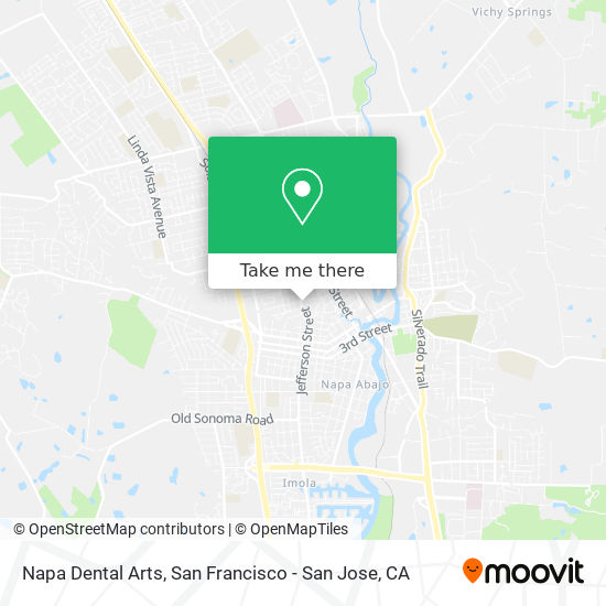 Napa Dental Arts map