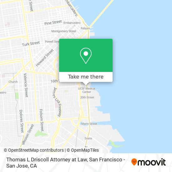 Mapa de Thomas L Driscoll Attorney at Law