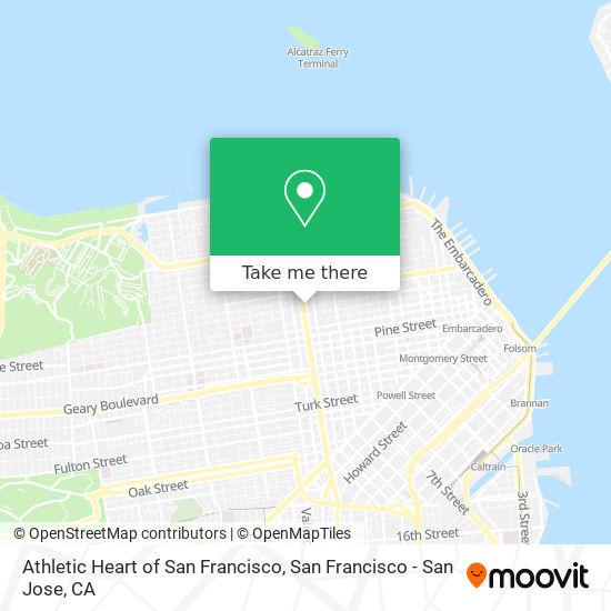 Athletic Heart of San Francisco map