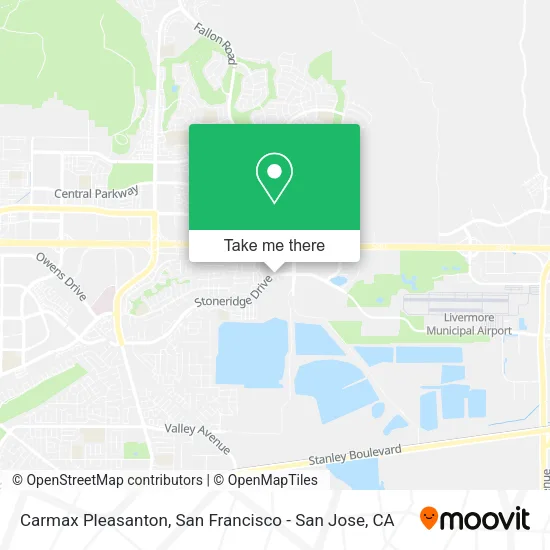 Mapa de Carmax Pleasanton