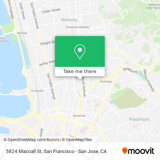 Mapa de 5824 Maccall St