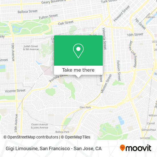 Gigi Limousine map