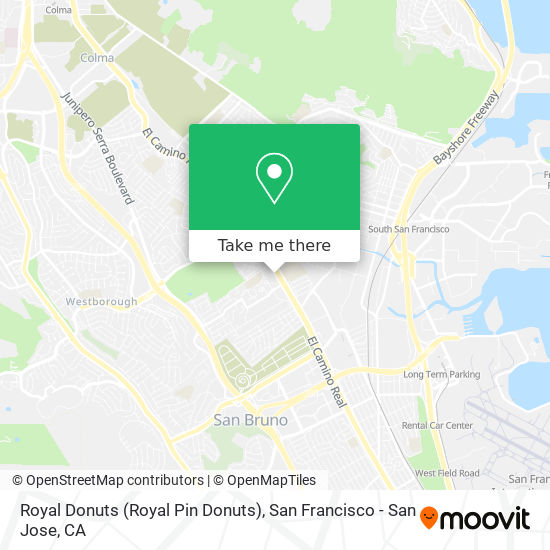 Mapa de Royal Donuts (Royal Pin Donuts)