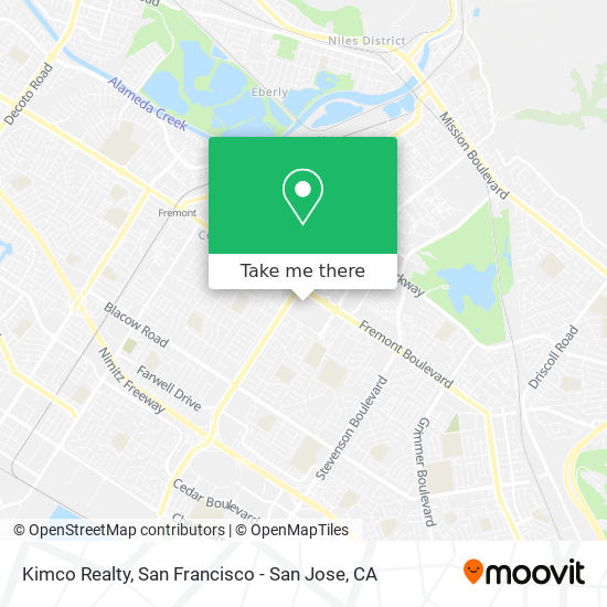 Kimco Realty map