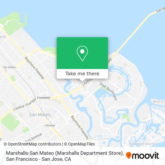 Mapa de Marshalls-San Mateo (Marshalls Department Store)
