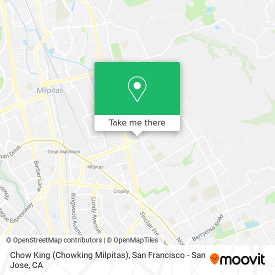 Mapa de Chow King (Chowking Milpitas)