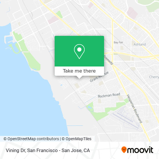 Vining Dr map