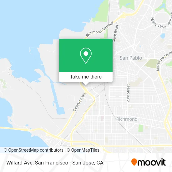 Mapa de Willard Ave
