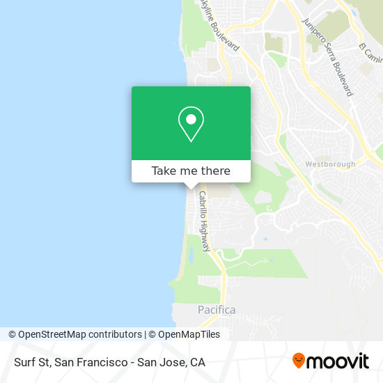 Surf St map