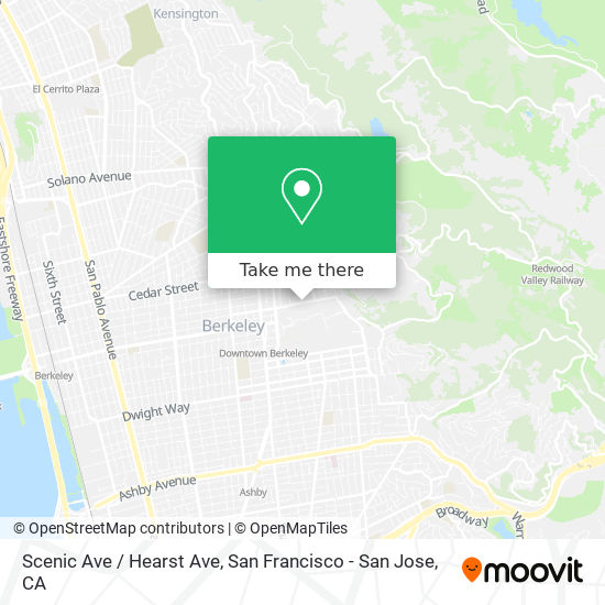 Mapa de Scenic Ave / Hearst Ave