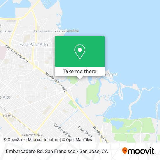 Mapa de Embarcadero Rd