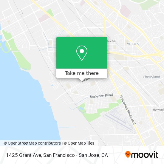 Mapa de 1425 Grant Ave