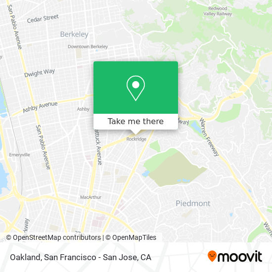 Mapa de Oakland