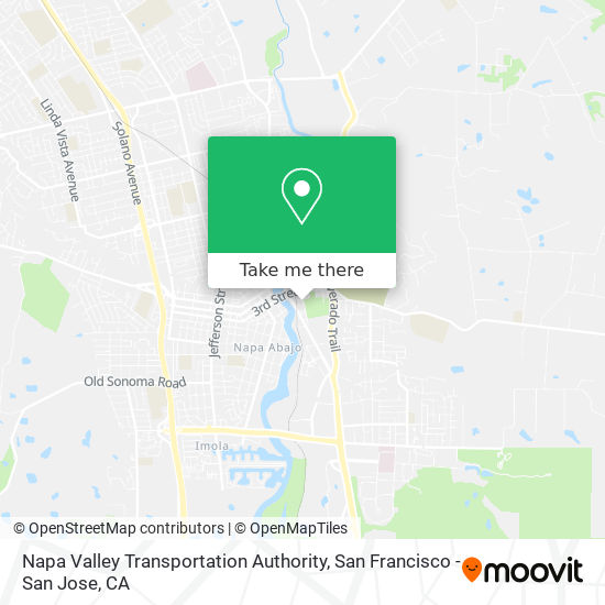 Napa Valley Transportation Authority map