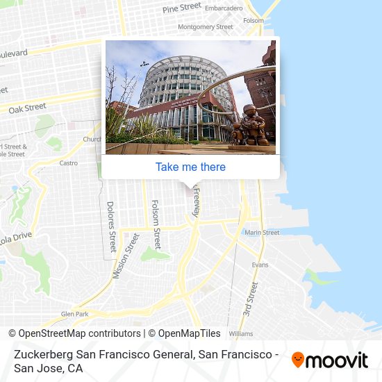 Mapa de Zuckerberg San Francisco General