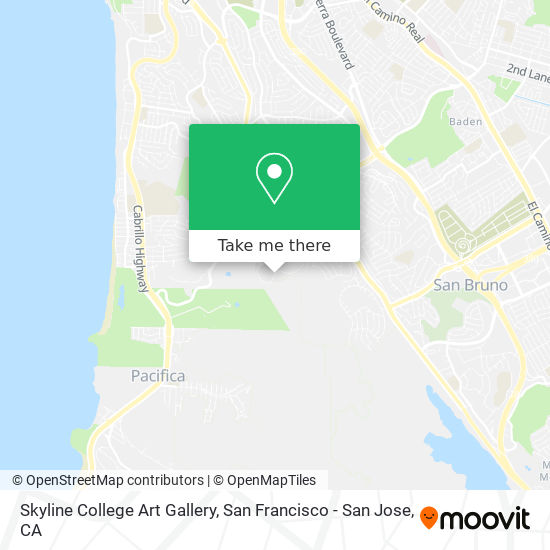 Skyline College Art Gallery map