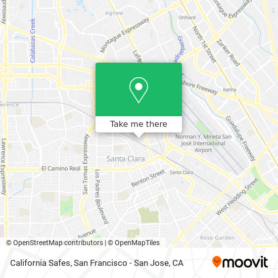 Mapa de California Safes