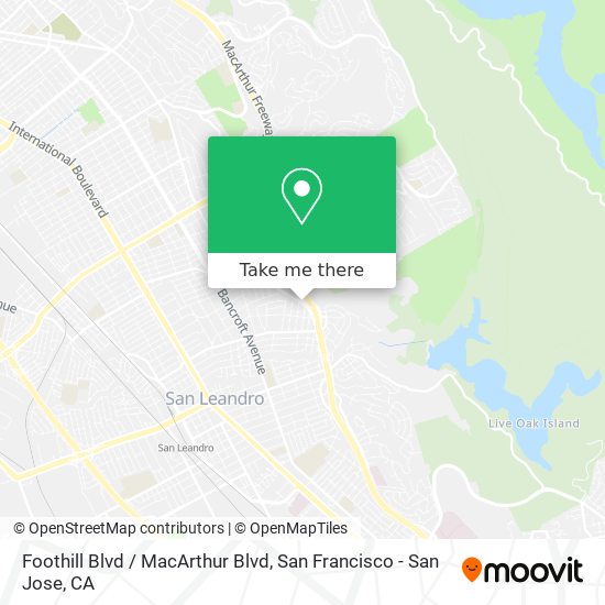 Foothill Blvd / MacArthur Blvd map