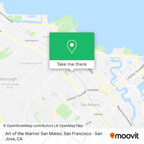 Art of the Warrior San Mateo map