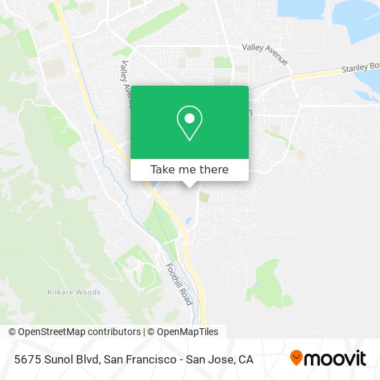 Mapa de 5675 Sunol Blvd