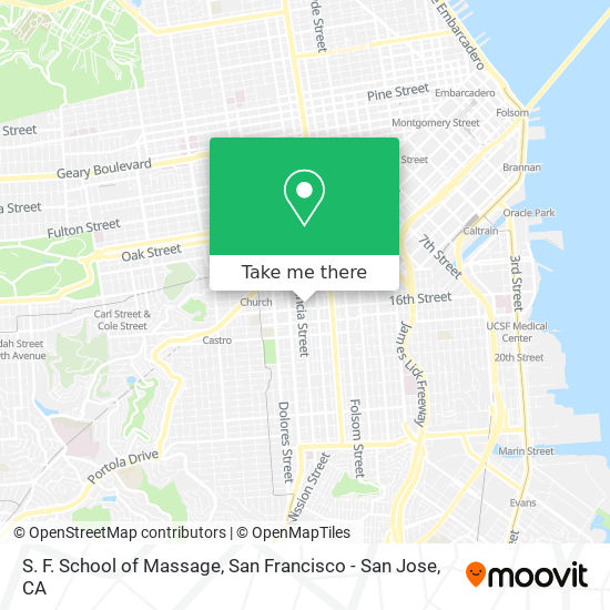 Mapa de S. F. School of Massage