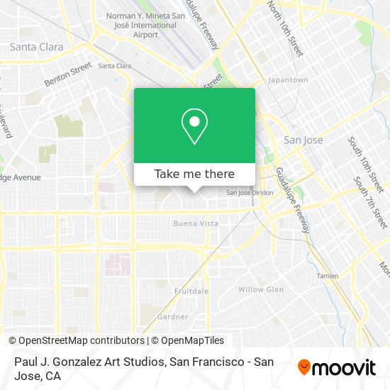 Paul J. Gonzalez Art Studios map