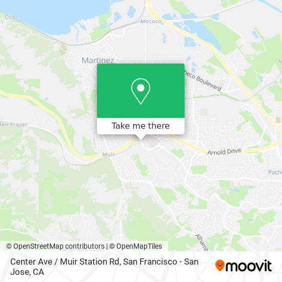 Mapa de Center Ave / Muir Station Rd