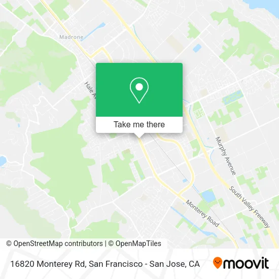 Mapa de 16820 Monterey Rd