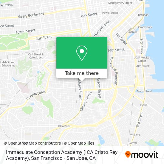 Immaculate Conception Academy (ICA Cristo Rey Academy) map