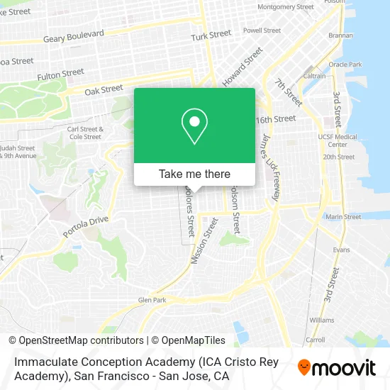 Immaculate Conception Academy (ICA Cristo Rey Academy) map