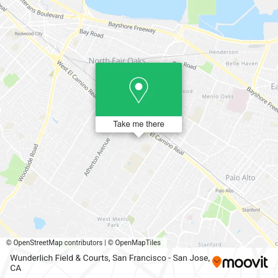 Mapa de Wunderlich Field & Courts