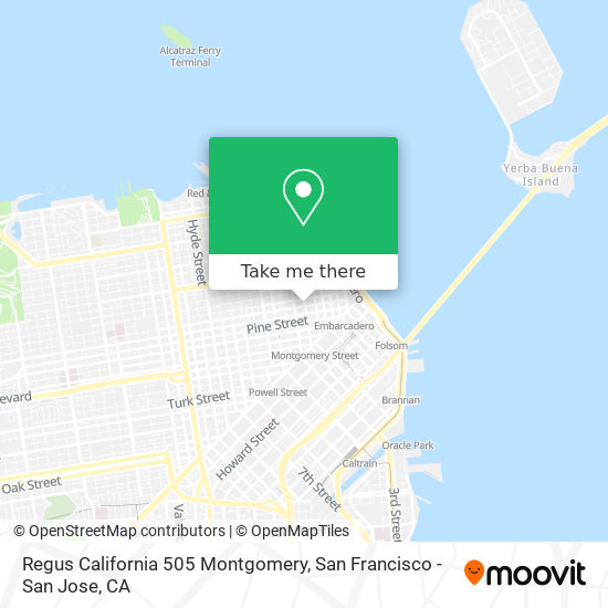 Regus California 505 Montgomery map