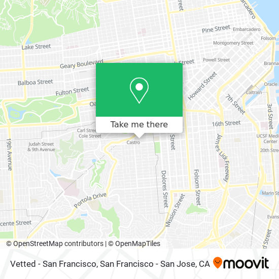 Vetted - San Francisco map