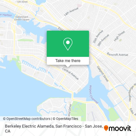 Berkeley Electric Alameda map
