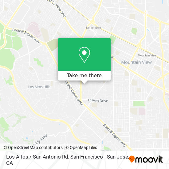 Los Altos / San Antonio Rd map