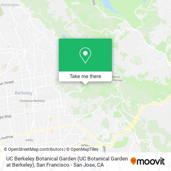 Mapa de UC Berkeley Botanical Garden