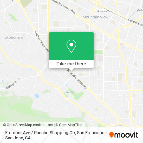 Mapa de Fremont Ave / Rancho Shopping Ctr