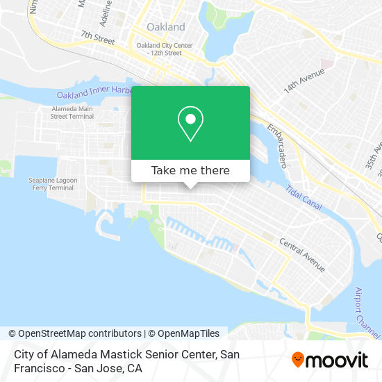 Mapa de City of Alameda Mastick Senior Center