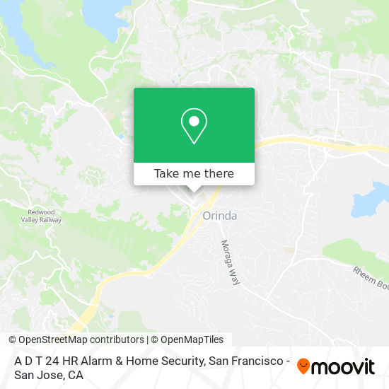 Mapa de A D T 24 HR Alarm & Home Security