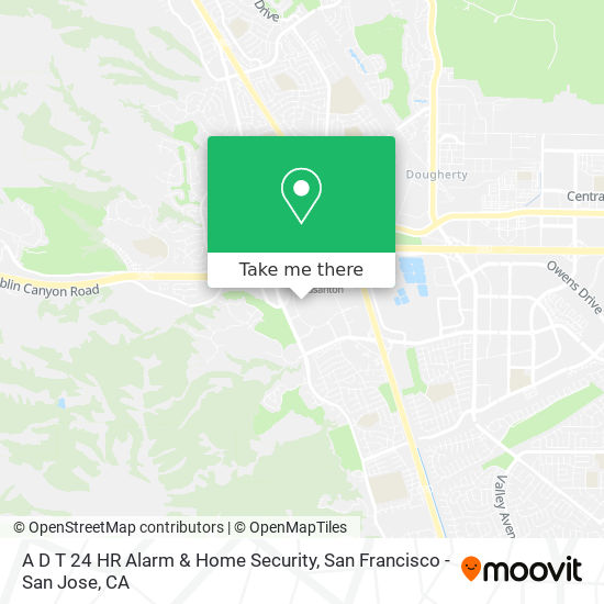 A D T 24 HR Alarm & Home Security map
