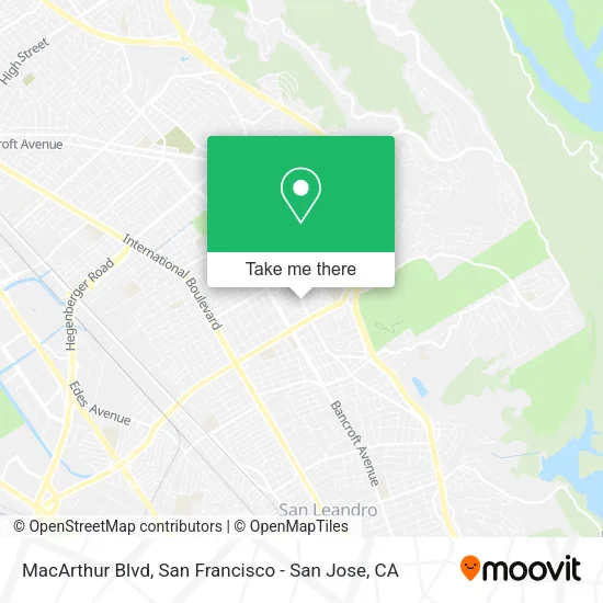 Mapa de MacArthur Blvd