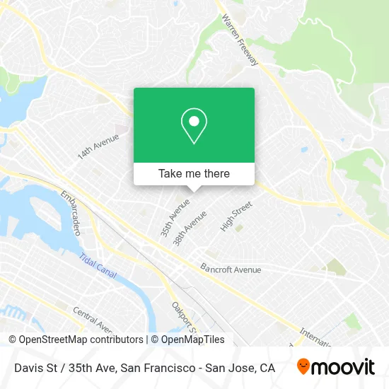 Davis St / 35th Ave map