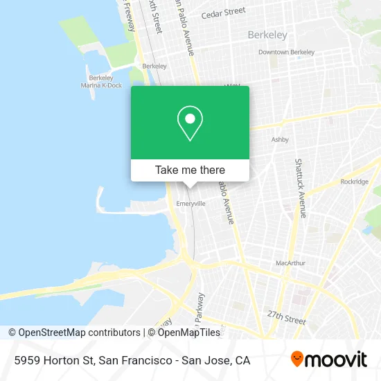 Mapa de 5959 Horton St