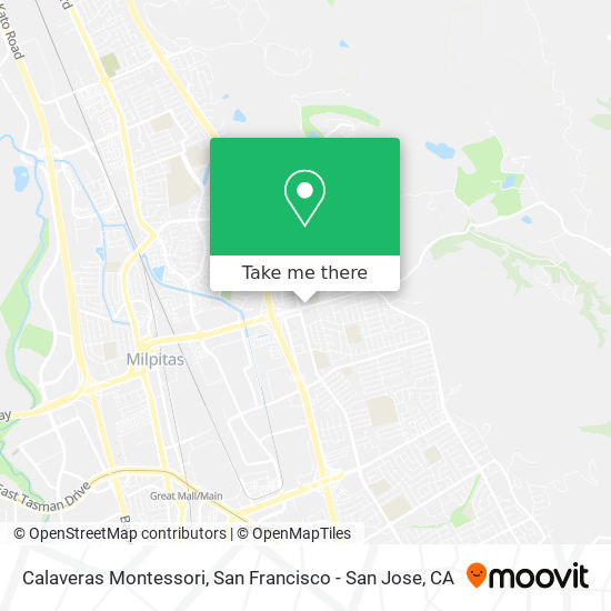 Calaveras Montessori map