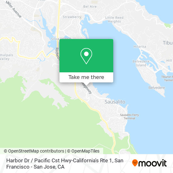 Harbor Dr / Pacific Cst Hwy-California's Rte 1 map